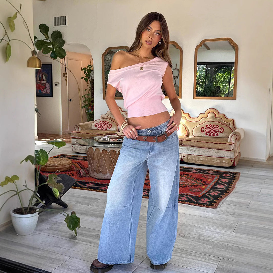 Off-Shoulder Baby Tee