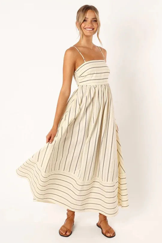 Velveta™ Righe Maxi Dress