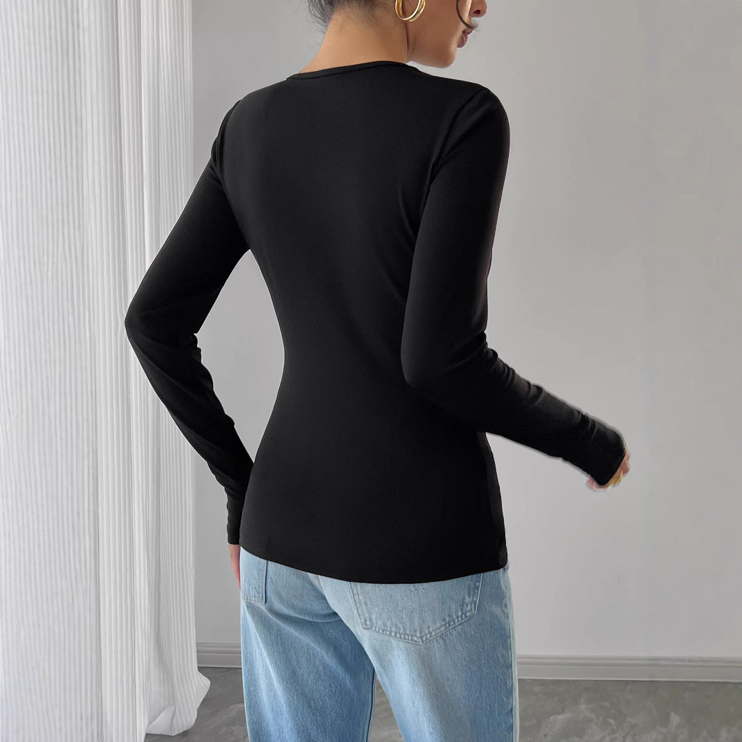 Black Rose Cut-Out Top