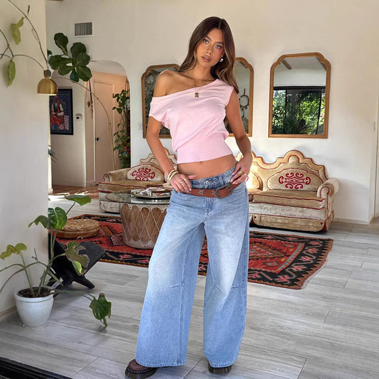 Off-Shoulder Baby Tee
