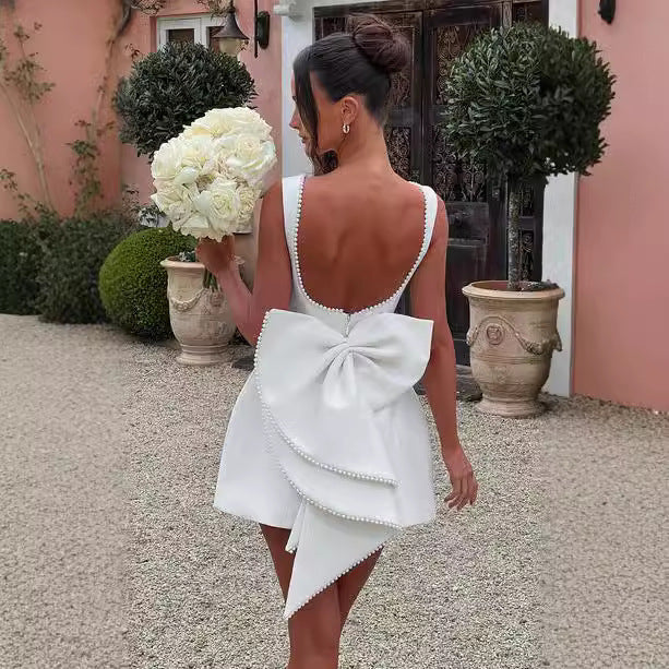 Pearl Bow Elegance Dress
